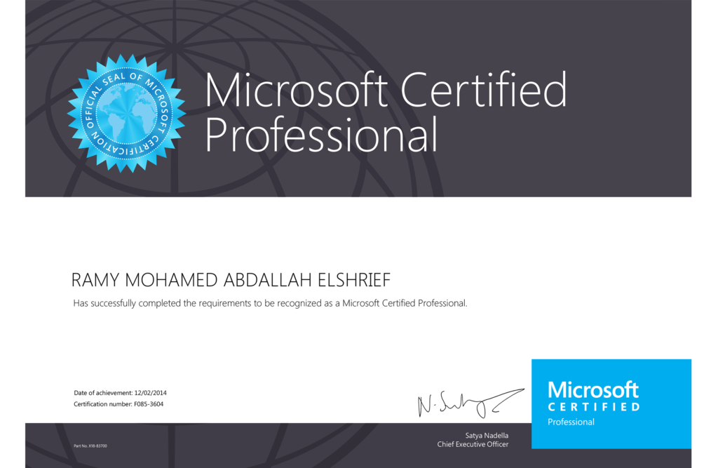 Microsoft Certified Professional